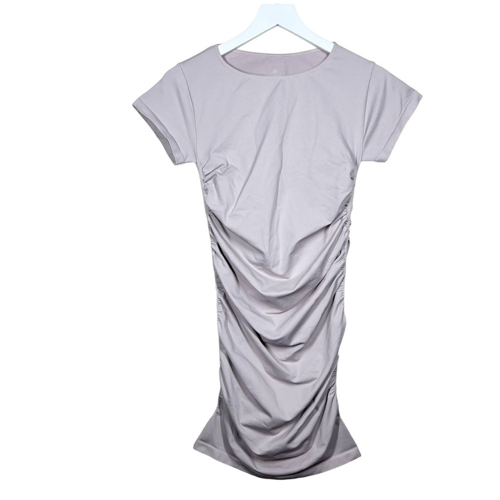 BLANQI Womens Maternity Everyday Cap Sleeve Fitted Dress Size S/M Frosty Pink